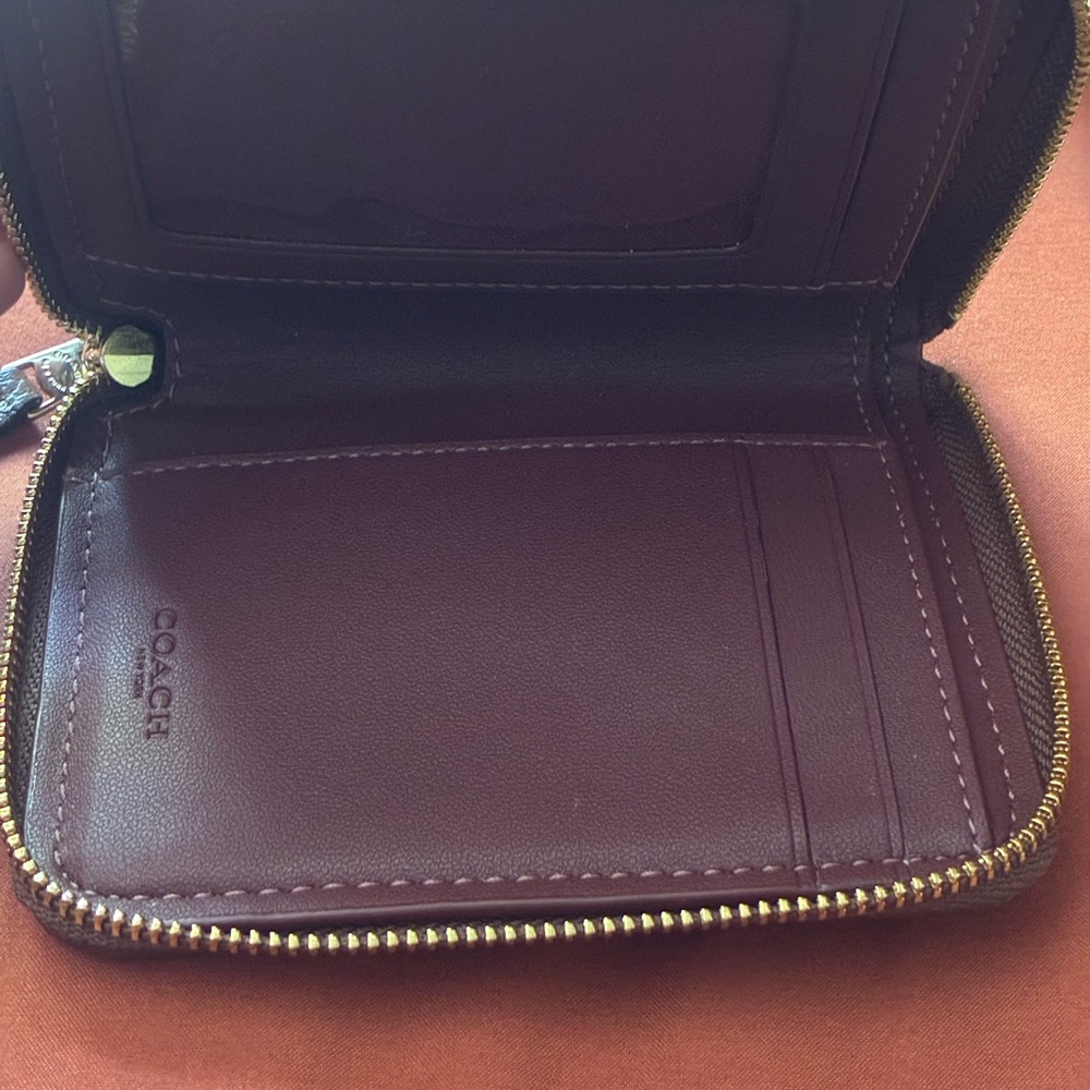 Coach Signature Brown Wallet - Picture 3 of 4